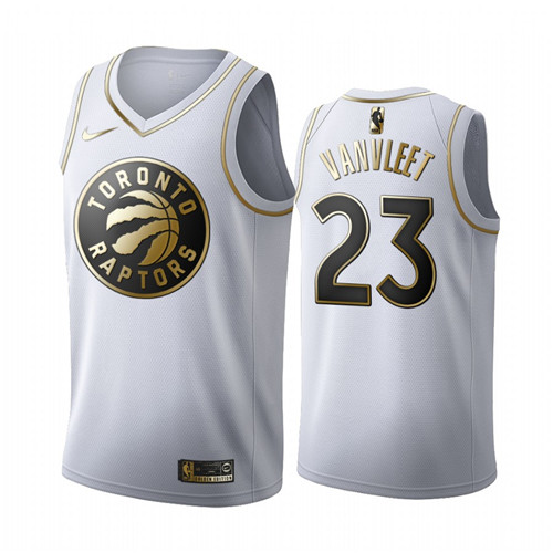 Men's Toronto Raptors #23 Fred VanVleet White NBA 2019 Golden Edition Stitched Jersey Men's Toronto Raptors #23 Fred VanVleet White NBA 2019 Golden Edition Stitched Jersey